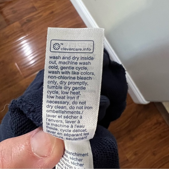 Tommy Hilfiger Navy Wide Leg High Rise Sailor Pull On Sweat Pants size XL - Picture 7 of 8